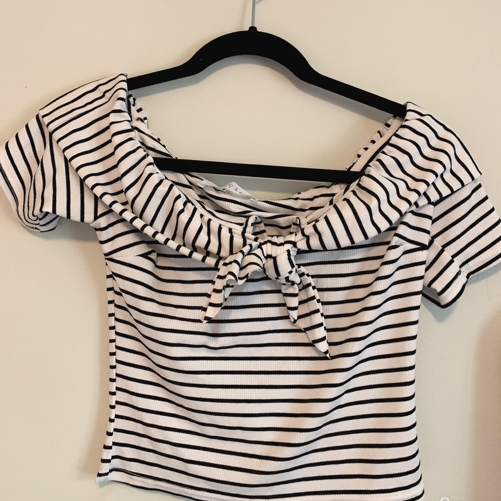 Striped crop top
